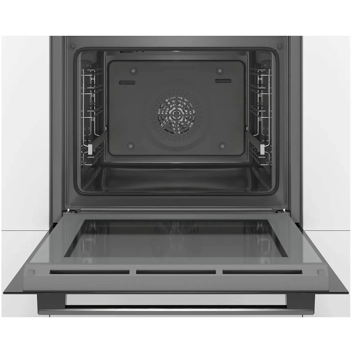 Духовой шкаф Bosch HBT537FB0 (Serie6 / 71 л / до 275 °C / чёрное стекло / Гриль / Телескоп. напр. (x1) / EcoClean Direct задняя стенка / A)