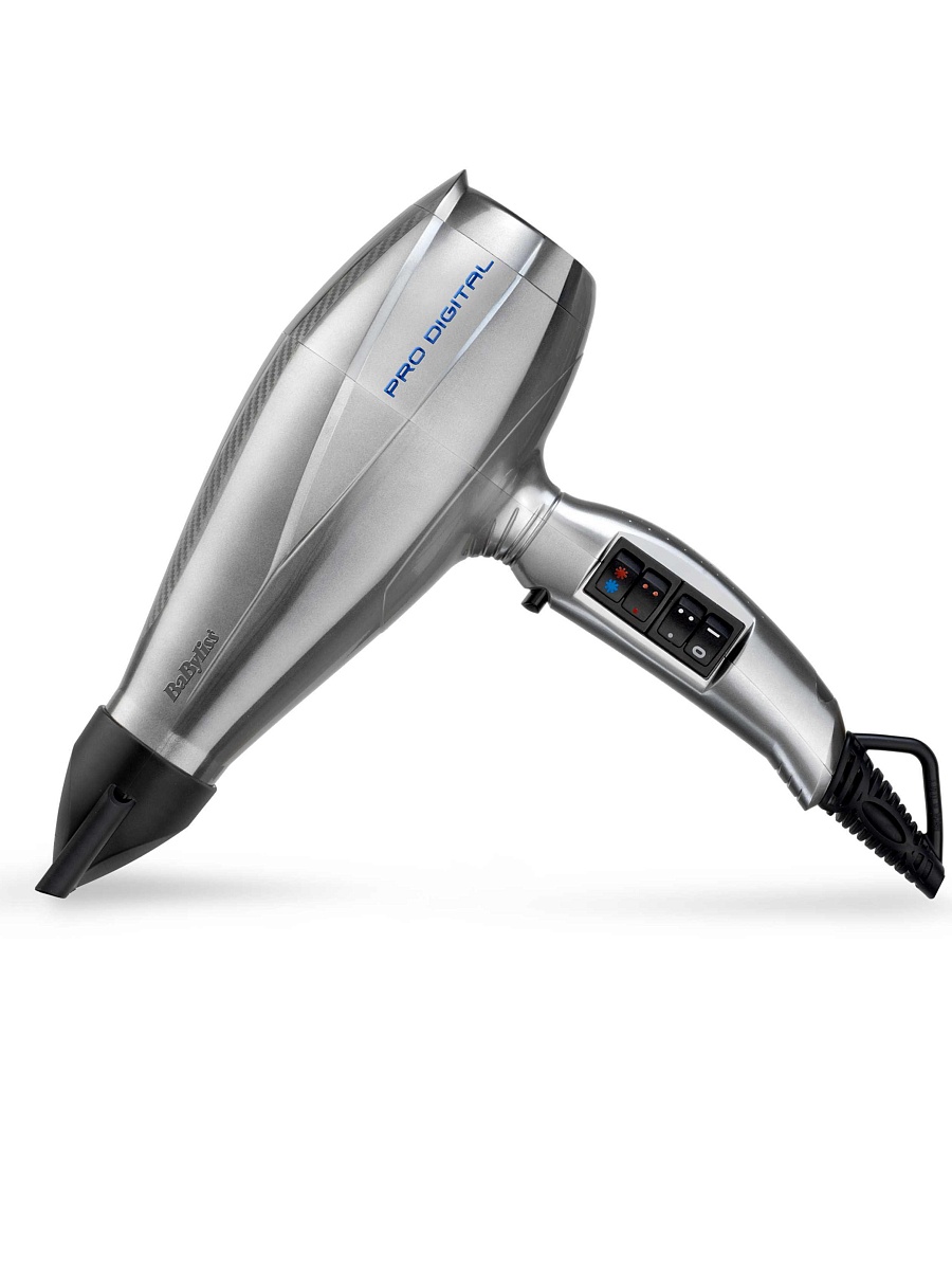 Фен BaByliss Pro Digital 6000E (2200 Вт / 3 режима / холодный воздух / шнур - 2,8 м / EC-мотор / диффузор)