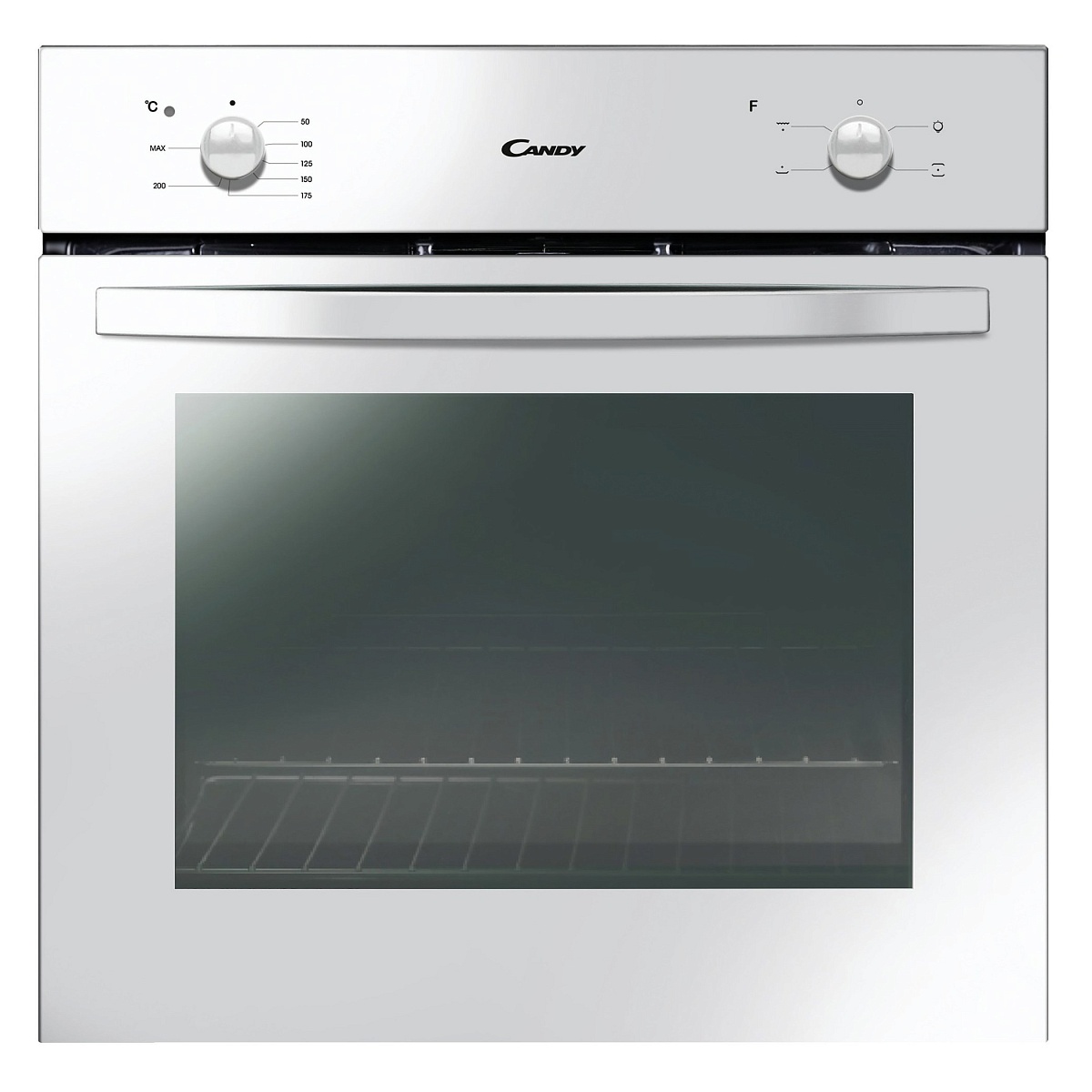 Духовой шкаф Candy FCS100W (Smart / 71 л / до 245 °C / Белый, эмаль / Гриль / Рельефные направляющие / A)