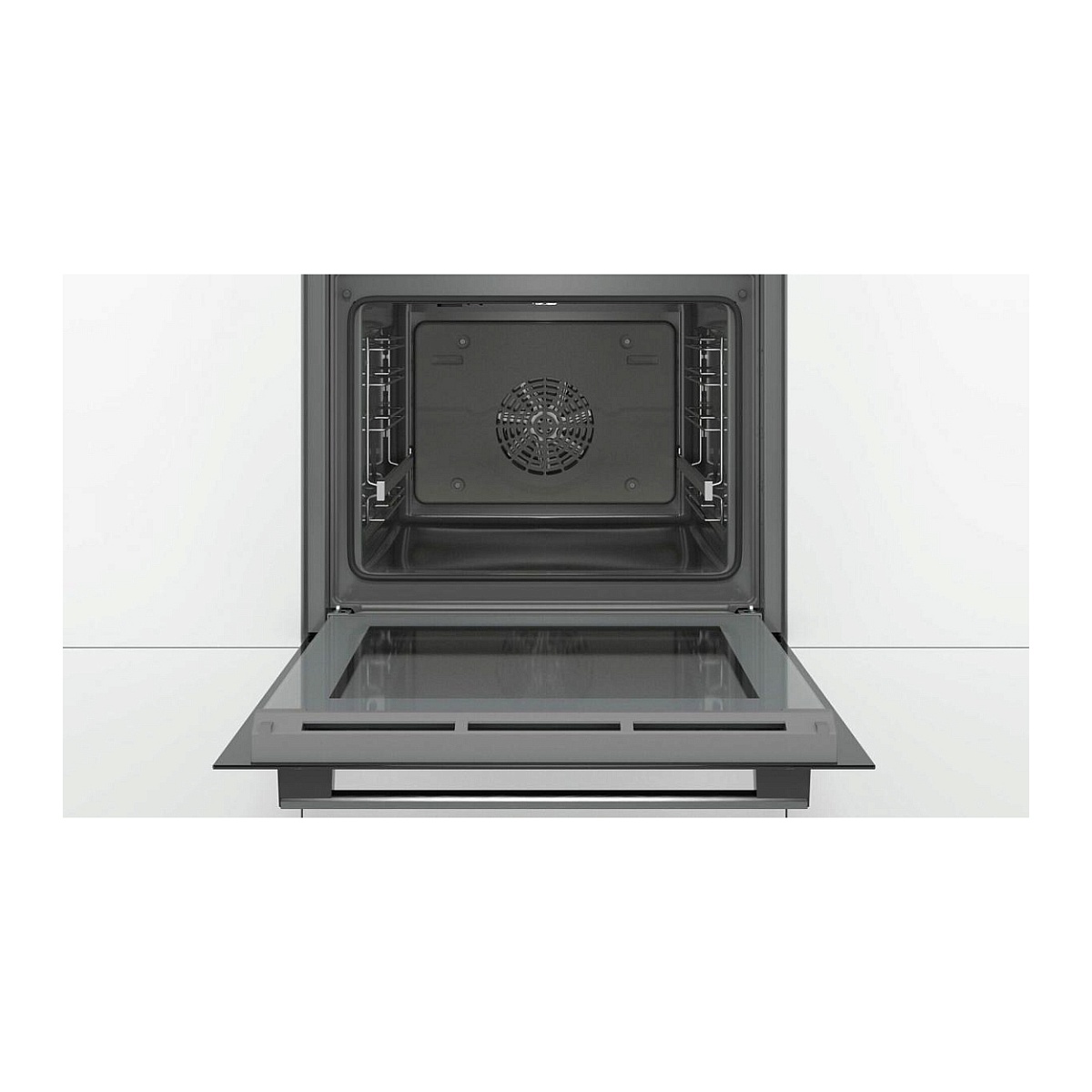 Духовой шкаф Bosch HBA534EB0 (Serie4 / 71 л / до 275 °C / Чёрное стекло / Гриль / съемные направляющие / EcoClean (задняя стенка) / A)