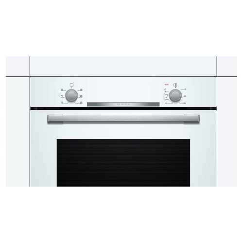 Духовой шкаф Bosch HBA530BW0S (Serie2 / 71 л / до 275 °C / Белое стекло / Гриль / съемные направляющие / EcoClean (задняя стенка) / A)-2