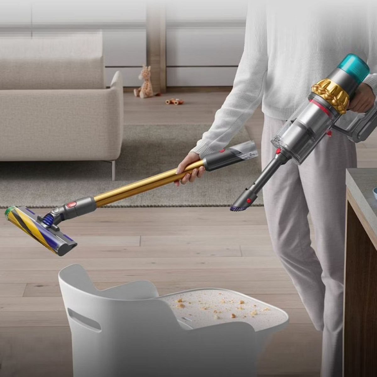 Пылесос Dyson V15 Detect Absolute Gold EU