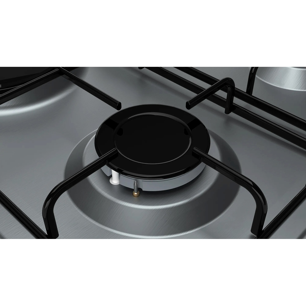 Поверхность газовая Bosch PBP6B5B80 (Serie2 / нерж / боковые переключатели)