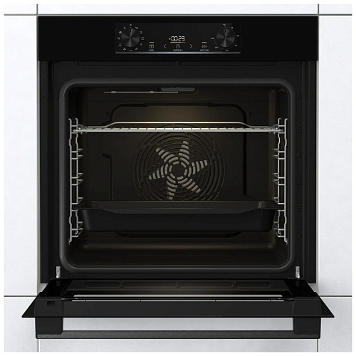 Духовой шкаф Gorenje BO6735E02BK (Essential / 77 л / до 300 °C / Чёрный, стекло / AquaClean / PerfectGrill / съемные направляющие / А / IconLED)-2