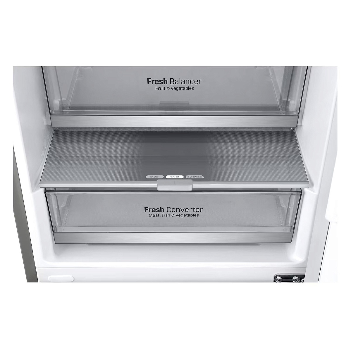 Холодильник LG GBB71NSUGN (Объем - 341 л / Высота - 186см / A+ / Серебристый / NoFrost / Smart Inverter™ / LG SmartThinQ™ / Wi-Fi)