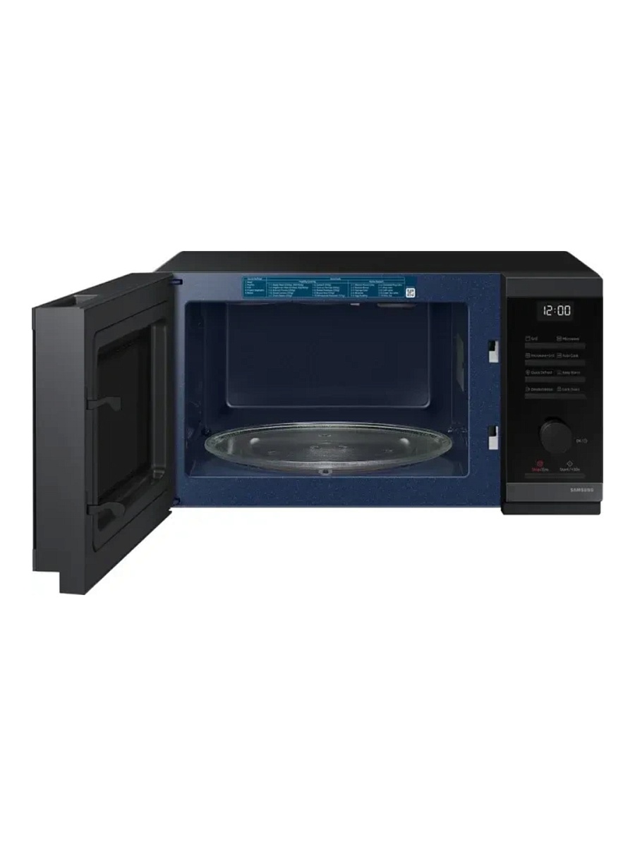 Микроволновая печь Samsung MG23DG4524AGE2 (23 л, 800 Вт, переключатели поворотный механизм, кнопки, гриль 1150 Вт, дисплей, черный)