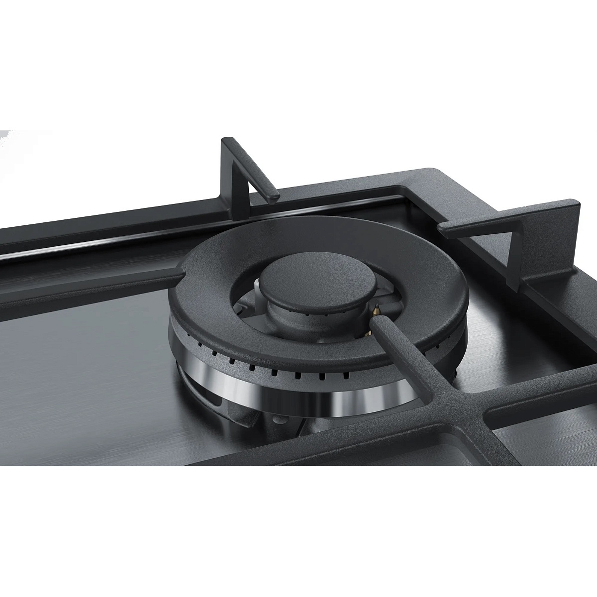 Поверхность газовая Bosch PCH6A5M90 (Serie6 / нерж / чугун / WOK / FlameSelect)