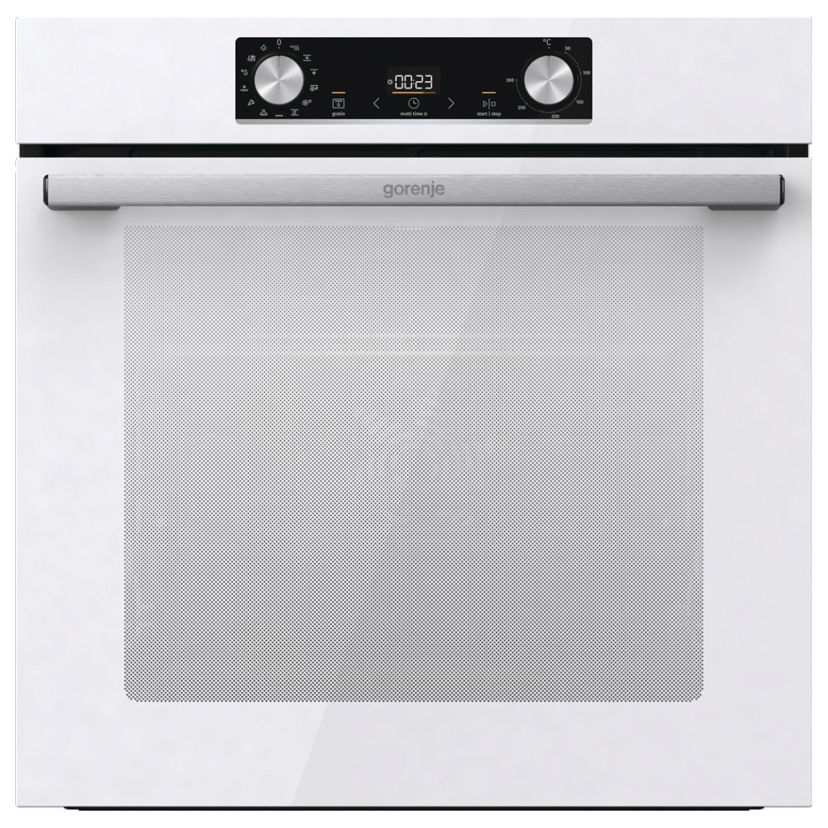 Духовой шкаф Gorenje BOS6737E06WG (Essential / Белый / SilverMatte / IconLED / AirFry / GentleBake / AquaClean / телескоп)