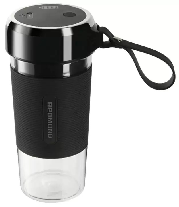 Блендер портативный Redmond RSB-3460 черный (50Вт / скоростей 1/ 350мл / 1600мАч)