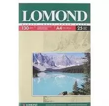 Бумага глянцевая A4 Lomond 130г/м2, 25лист. (0102041)-0