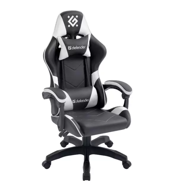 Игровое кресло Defender Companion, чёрный/белый
