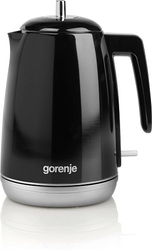 Чайник Gorenje K15RLBK (2200Вт / 1,7л / металл/пластик / черный)-0