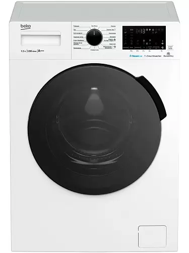 Стиральная машина Beko WSPE6H616W (44см / 6,5кг / 1200об / пар SteamCure™ / HomeWhiz®(Bluetooth) / Инверторный мотор ProSmart™ / A+++)-0