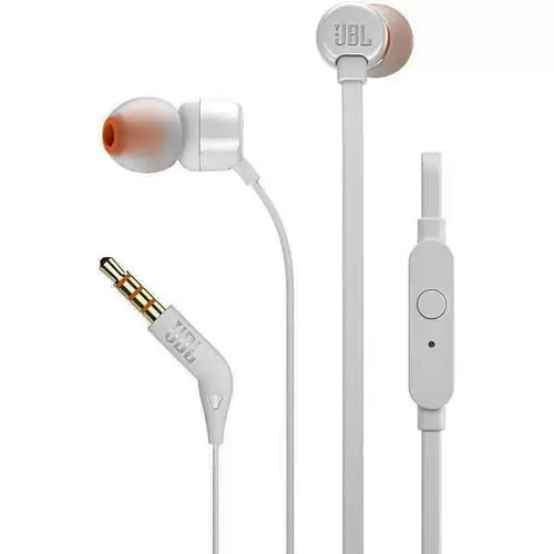 Наушники с микрофоном JBL T110 White-0