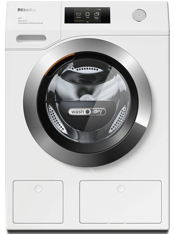 Стирально-сушильная машина Miele WTR870WPM PW (W1 / 59,6 см / 8кг/5кг / 1600об / TwinDos / CapDosing / AddLoad / Miele@home / TwinDos / PowerWash 2.0)