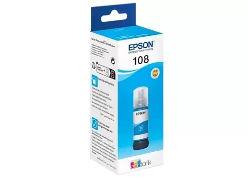 C13T09C24A Контейнер Epson 108 Cyan для L8050/L18050 -0