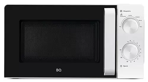 Микроволновая печь BQ MWO 20004SM/W (20 л, 700 Вт, переключатели поворотный механизм, белый, черный)-0