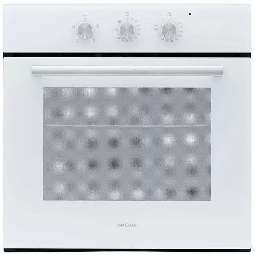 Духовой шкаф KRONA ESSENZA 60 WH G2 (68 л / до 260 °C / Белый / стекло / Традиционная очистка / Гриль / Рельефные направляющие / А)-0