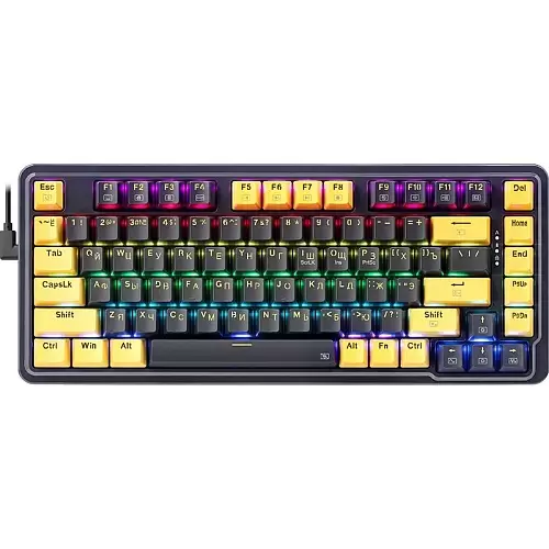 Механическая клавиатура Redragon ELF RGB (82,кр.свитчи, русская раскладка)-0