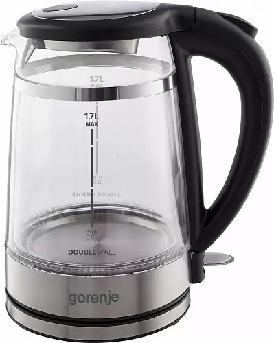 Чайник Gorenje K17GDW (2200Вт / 1,7л / стекло)-0