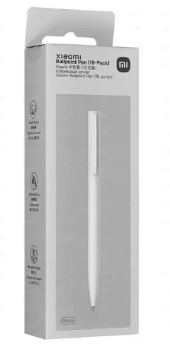 Ручка шариковая Xiaomi High-capacity Ball Pen черная (10-pack) (BHR8857GL)-0