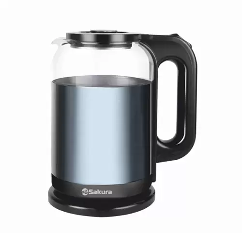 Чайник Sakura SA-2742GR (1800 Вт / 1,8 л / стекло, металл / серый)-0