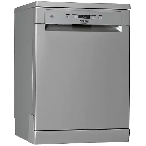 Машина посудомоечная отдельностоящая 60 см Hotpoint-Ariston HFC 3C26 FX (14 комплектов / 3 полки / Расход воды - 9,5 л / Серая)-0