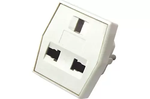 Переходник ЕВРОВИЛКА 10А REXANT «Квадрат»-0