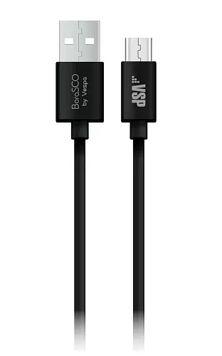 Кабель Borasco micro-USB - USB, 1 метр, черный-0