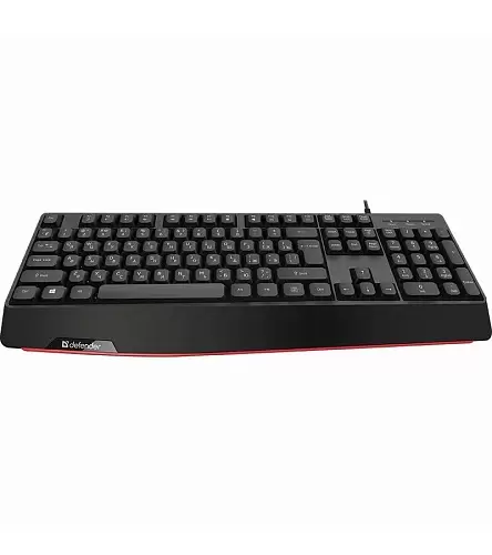 Клавиатура проводная Defender ATOM HB-546, USB, черный-0