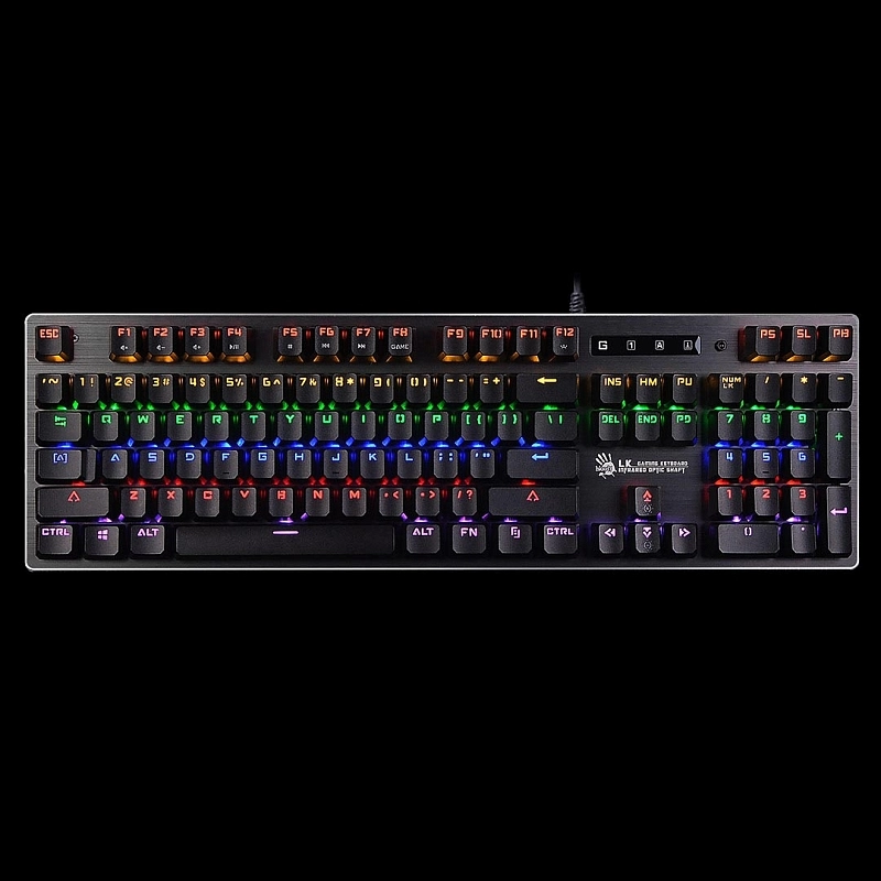 Механическая клавиатура A4Tech Bloody B760 USB BLACK SWITCH, серый-0