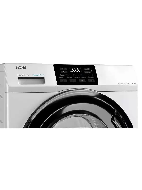 Стиральная машина Haier HW60-BP10919B (46 см / 6 кг / 1000об / пар / ABT / Auto weighing / Smart Dual Spray / Invertor / A+++)-1