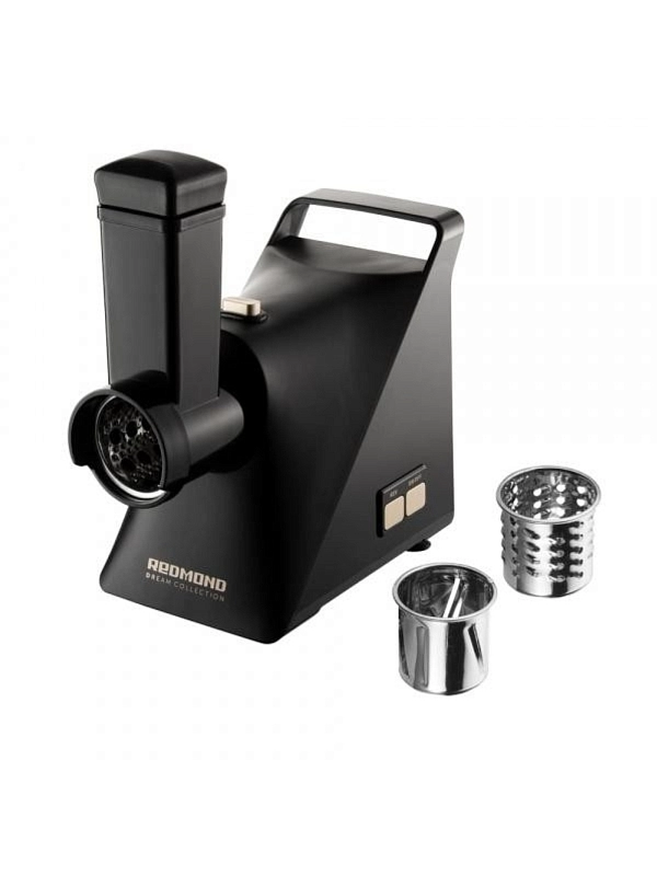 Мясорубка Redmond RMG-1244-6 (1340 Вт / 1.6 кг/мин / корпус - пластик / лоток - пластик / реверс / 5 насадок / чёрный)-3