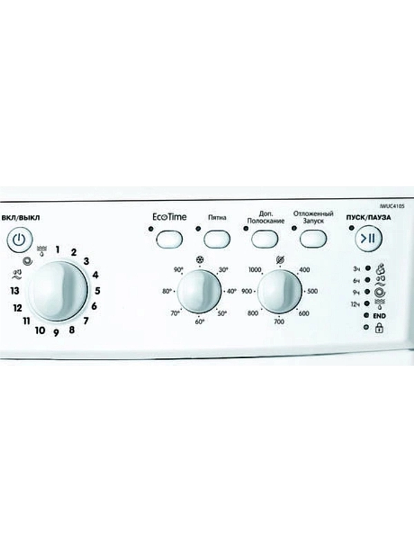 Стиральная машина Indesit IWUC 4105 (CIS) (32,3 см / 4кг / 1000об / Eco Time / A)-0