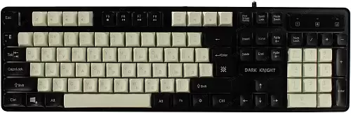 Клавиатура проводная Defender DARK KNIGHT GK-077, белый/чёрный-0