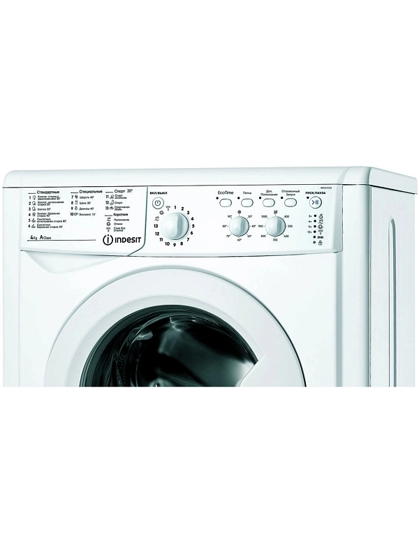 Стиральная машина Indesit IWUC 4105 (CIS) (32,3 см / 4кг / 1000об / Eco Time / A)-0