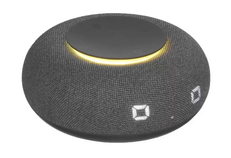 Умная колонка VK Капсула Мини с голосовым помощником Маруся, темно-серая-1