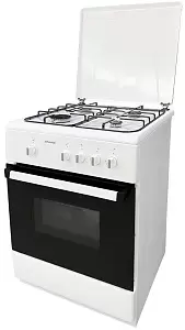 Плита газовая Snaige SNFG-60W (Белая / Электроподжиг / Газконтроль духовки)-1