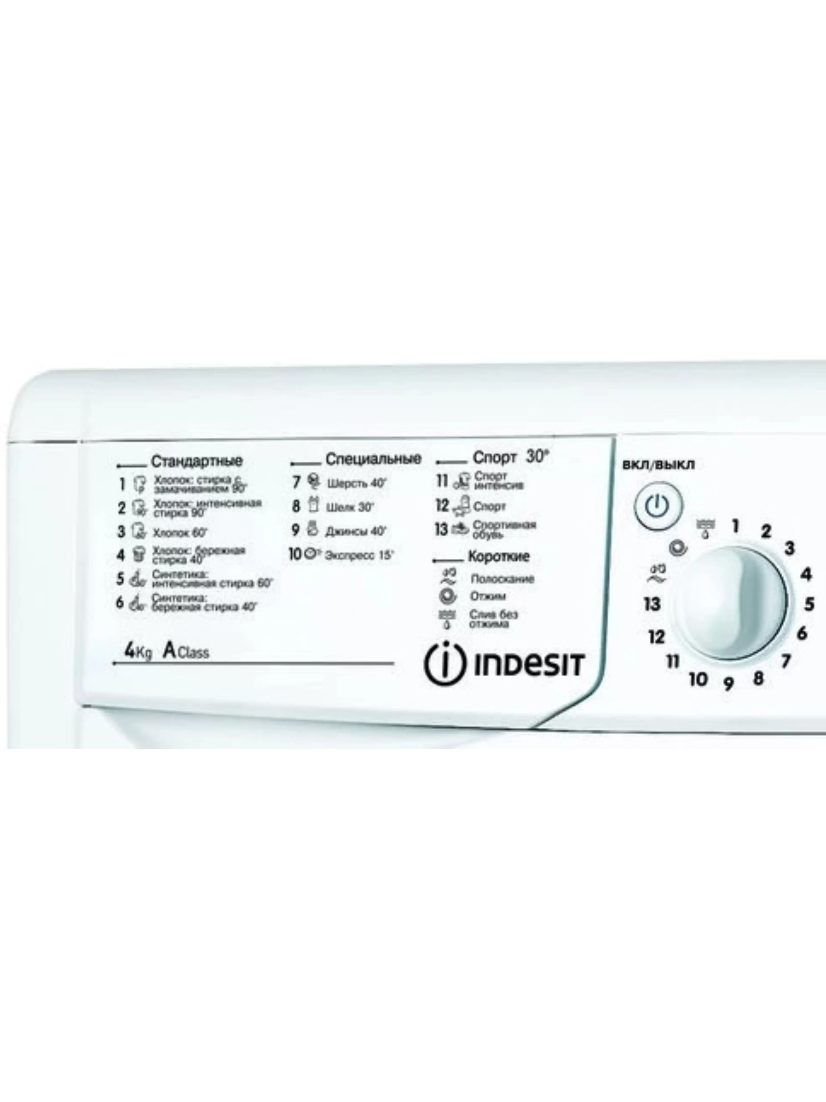 Стиральная машина Indesit IWUB 4105 (CIS) (32,3 см / 4кг / 1000об / Eco Time / A)-2