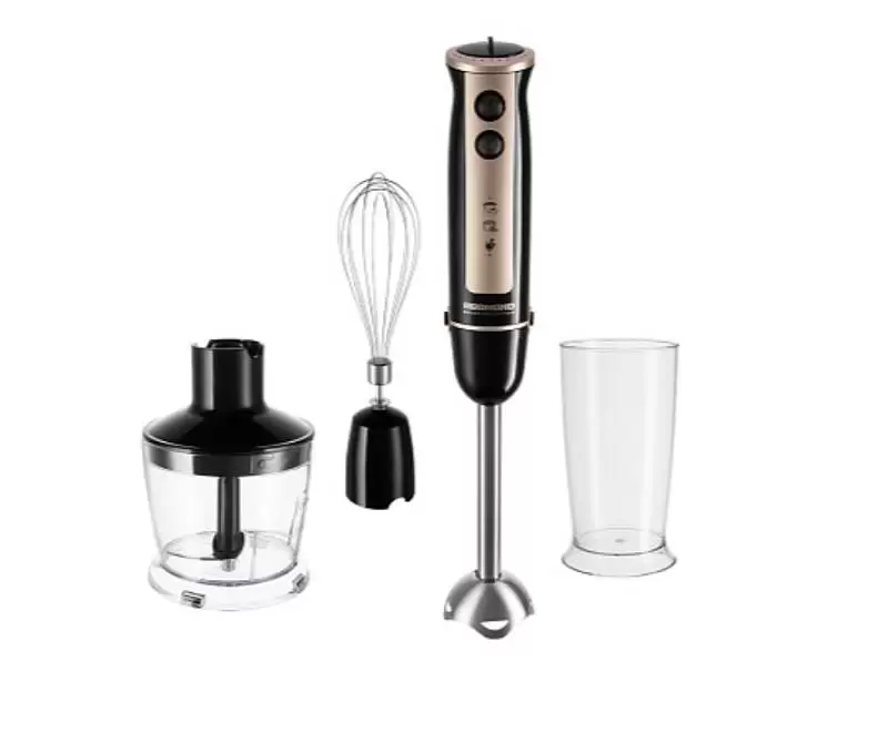 Блендер Redmond RHB-2948 (1200 Вт / скоростей 2 / турборежим / венчик, измельчитель, стакан)