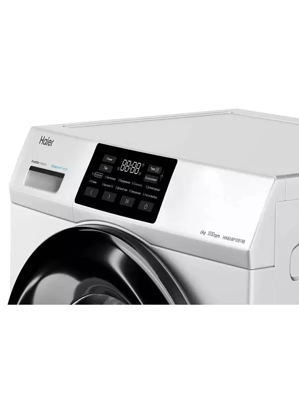 Стиральная машина Haier HW60-BP10919B (46 см / 6 кг / 1000об / пар / ABT / Auto weighing / Smart Dual Spray / Invertor / A+++)-2