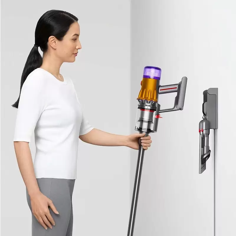 Пылесос Dyson V12 Detect Slim Absolute UK, yellow/nickel-0