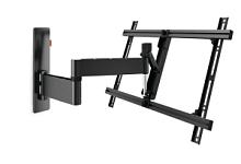 Кронштейн для ТВ VOGEL'S W53080. чёрный,  для 40"-65",  наклон 20°, поворот 90°, нагрузка до 30 кг, расстояние до стены 55 - 540 мм